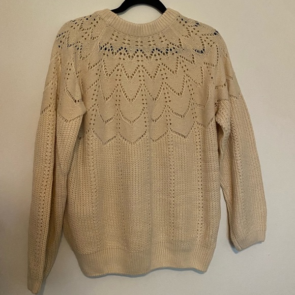 Cream knit sweater - Picture 1 of 1